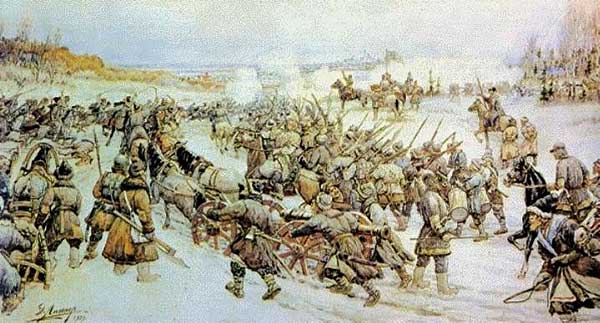 Битва войска Болотникова с царской армией