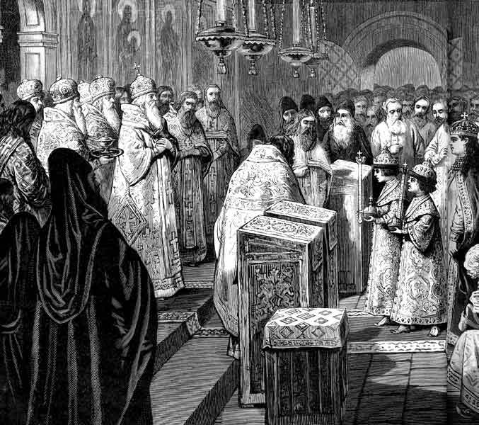 Венчание на царство Ивана V и Петра I 25 июня 1682 года